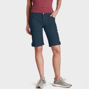 KUHL Womens Blue Horizn Shorts Sz 6 Convertible Roll Up Cargo  Hiking Outdoor
